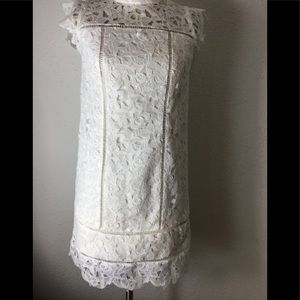 Vineyard vines white lace shift dress size 0